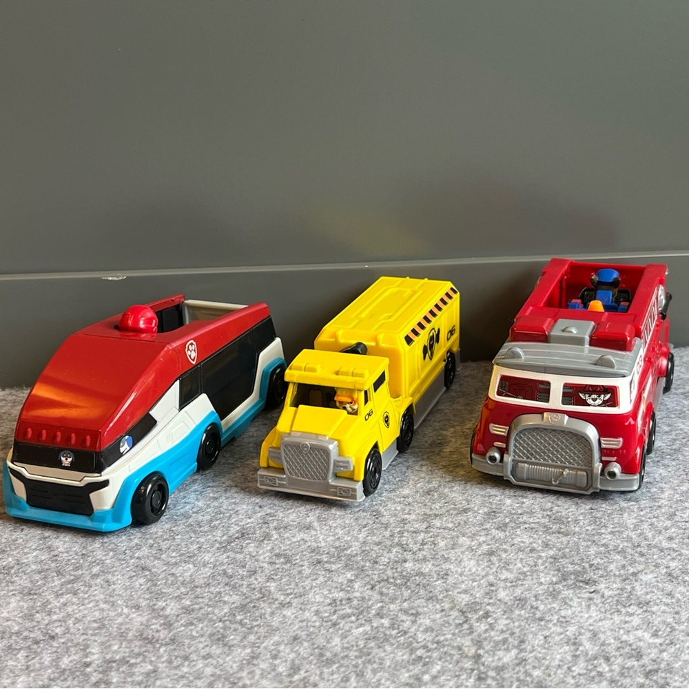 Set of 3 Paw Patrol Vehicles - Picture 3 of 3